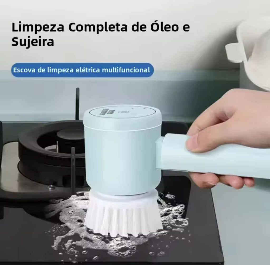 👉 Escova Elétrica Giratória 5 em 1 Recarregável – Limpeza Profunda Sem Esforço